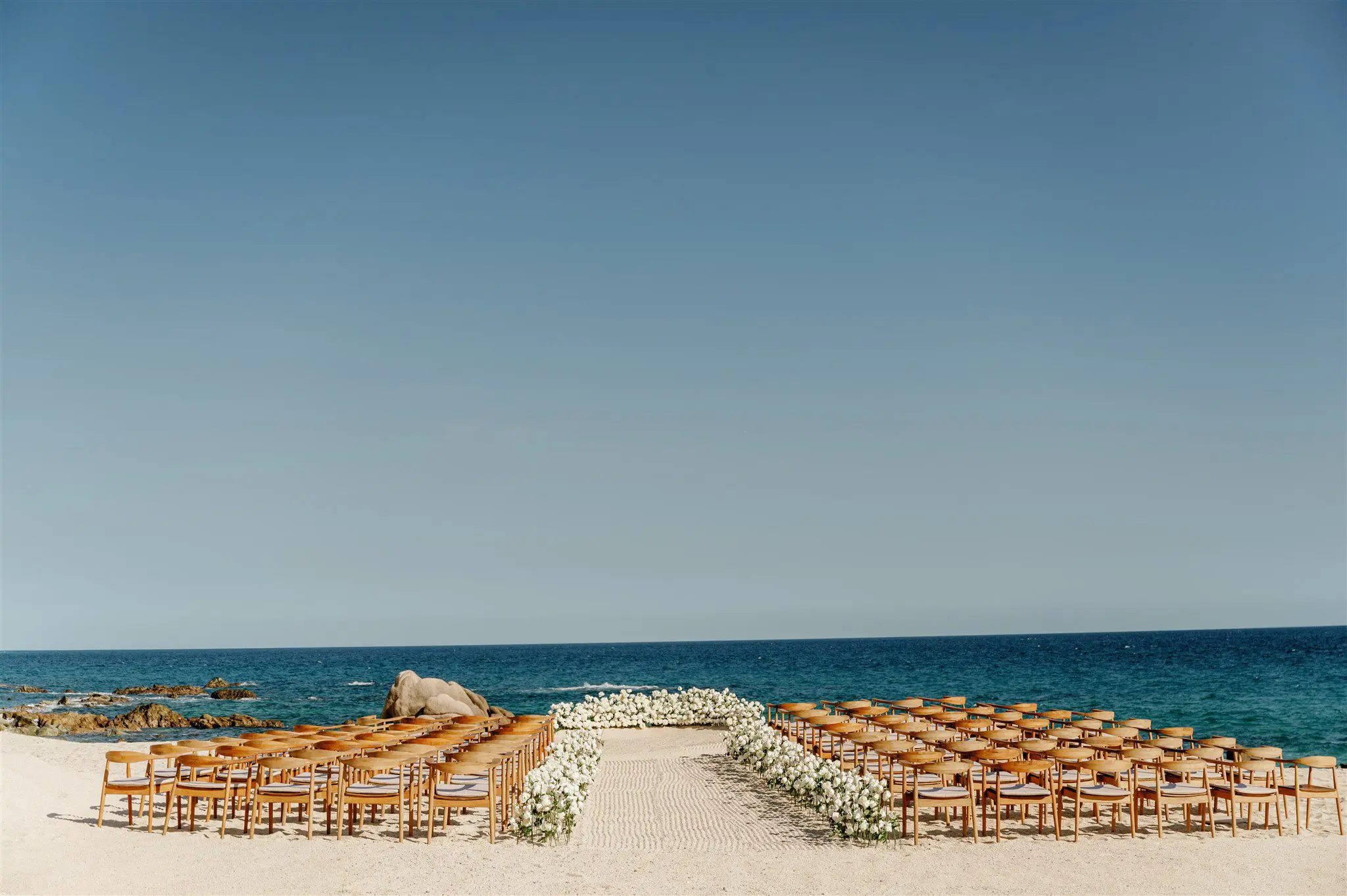 Cabo beach wedding ceremony
