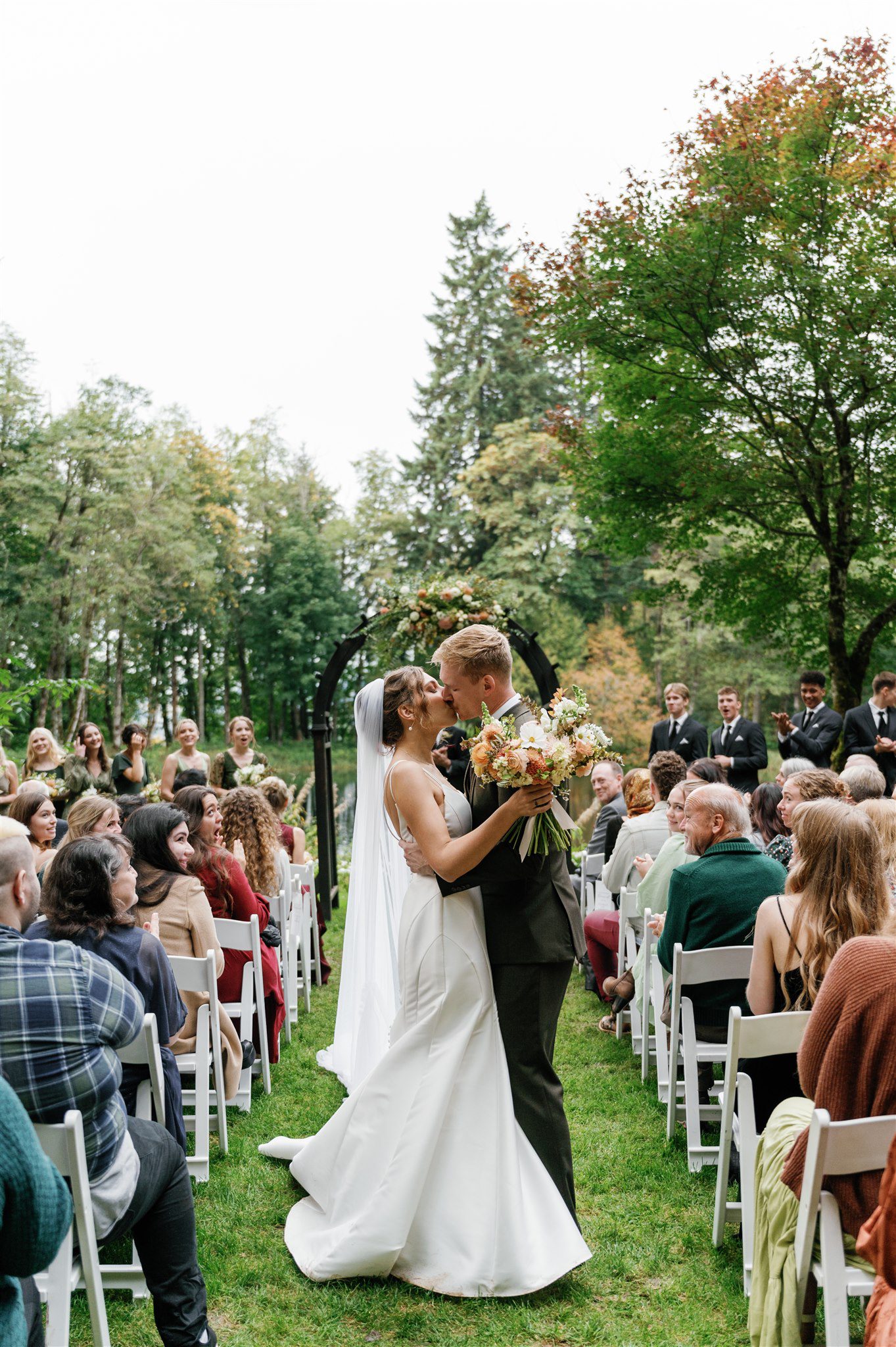 Bridal Veil Lakes wedding ceremony