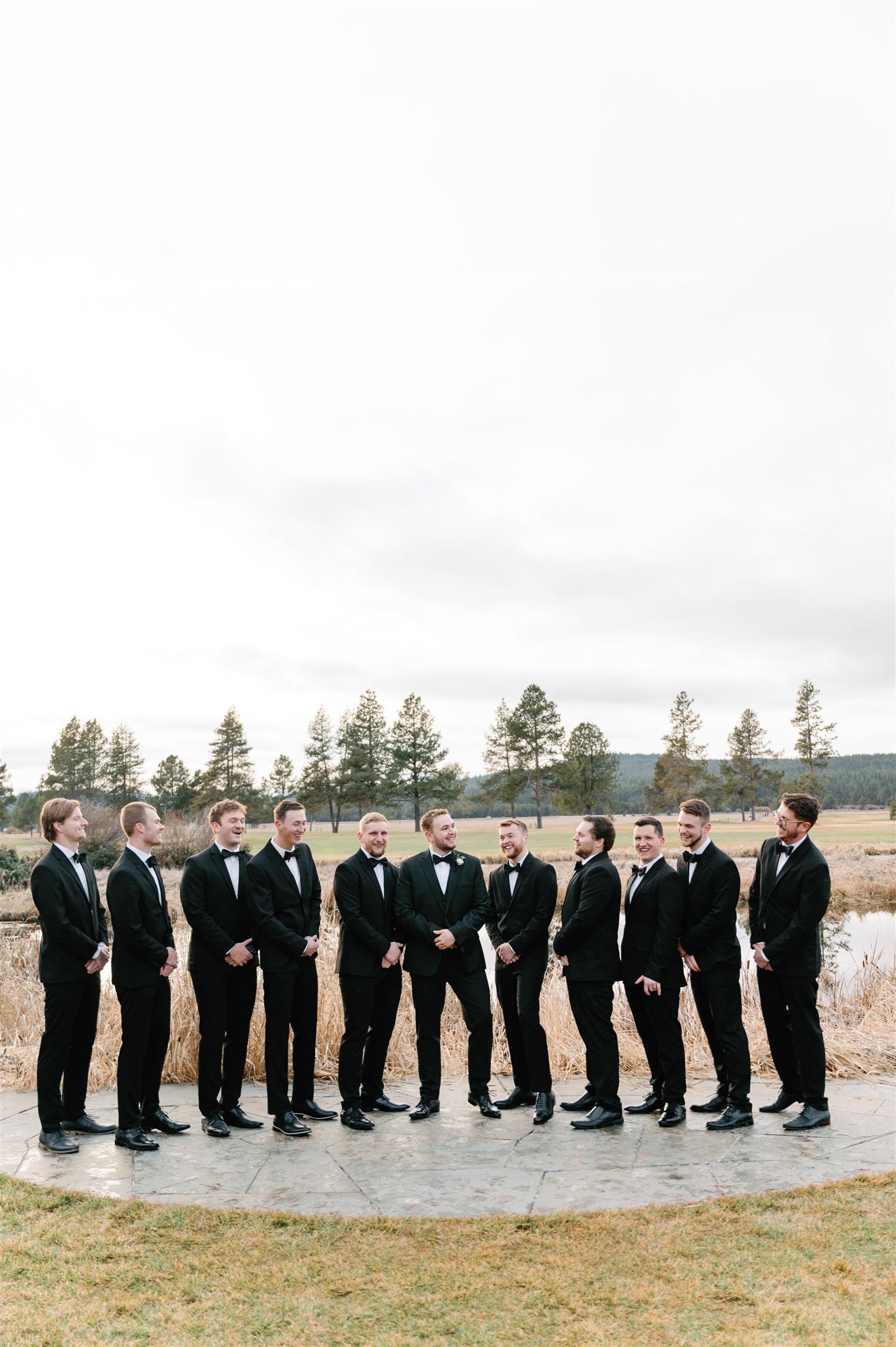 Bend Oregon wedding groomsmen