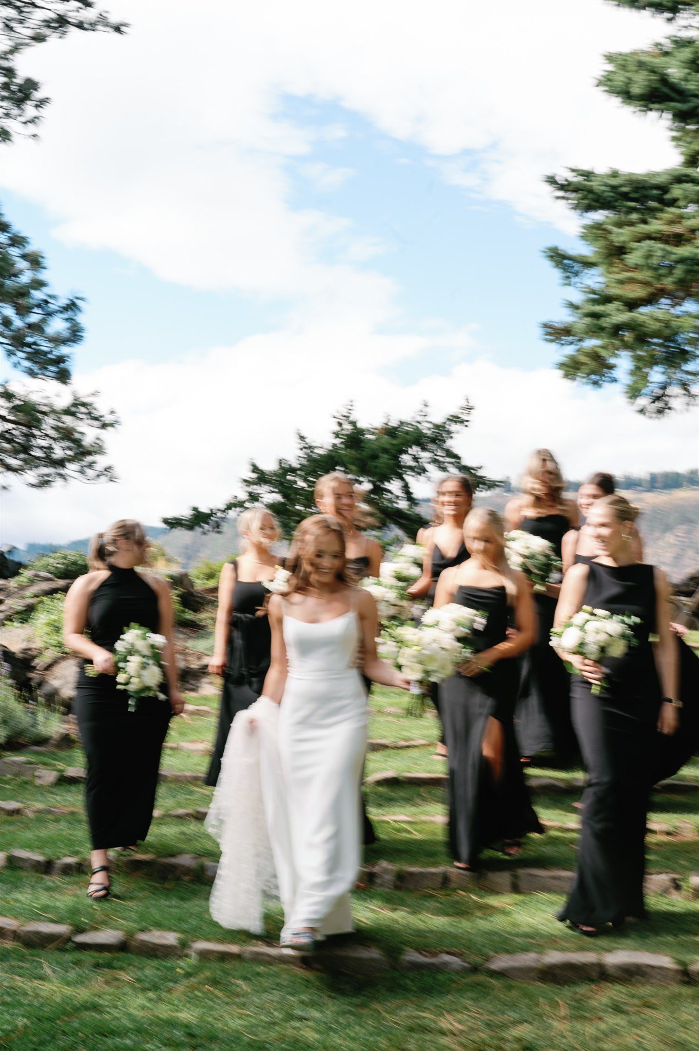 Bridesmaid wedding pose