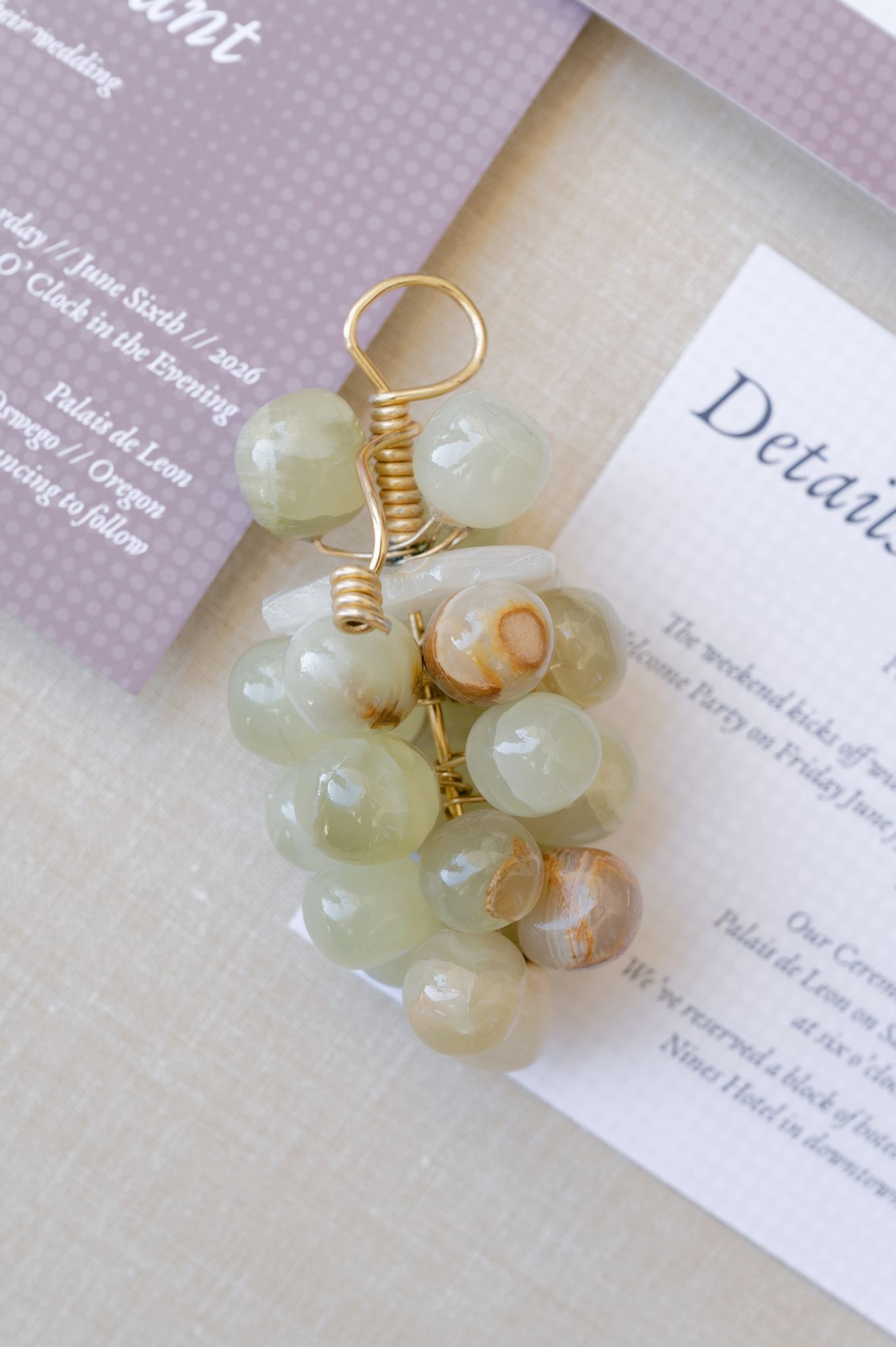 Elegant wedding invitation suite