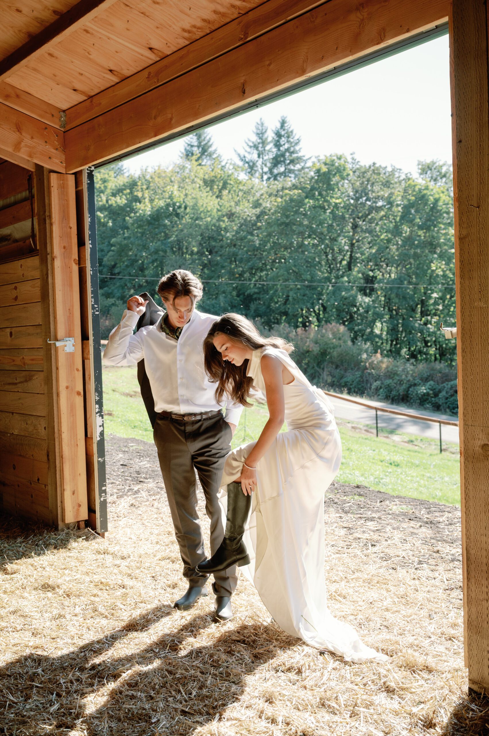 The barns at LucidWild Estate vineyard