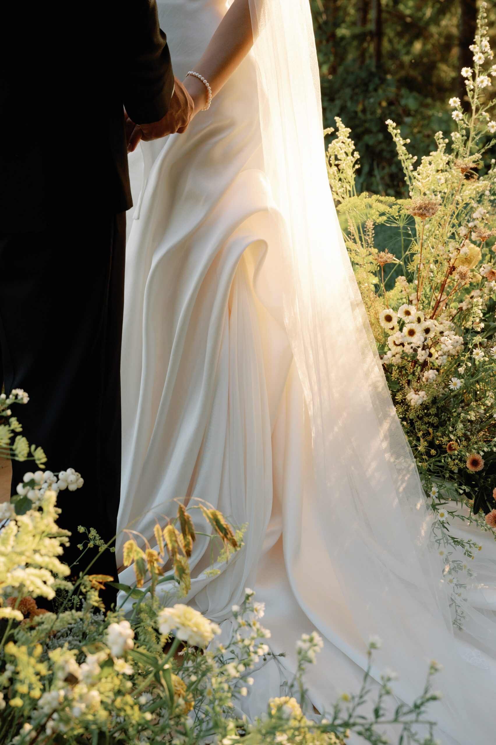 Wedding ceremony at the Wildflower Lawn at  LucidWild Estate 