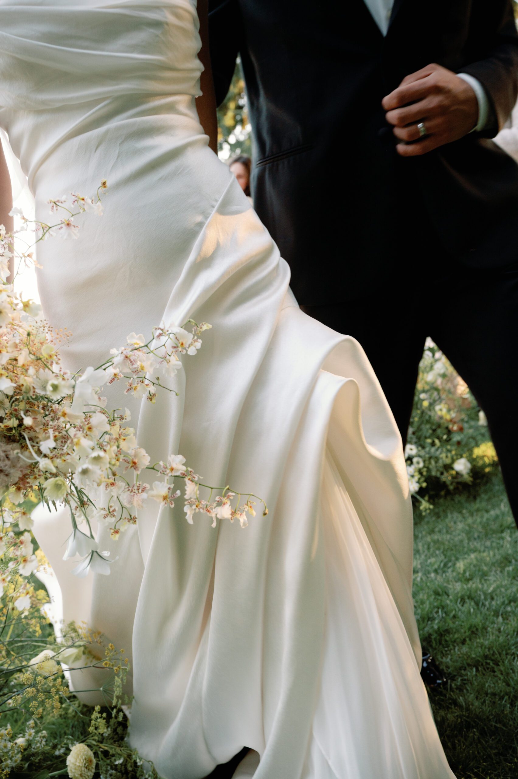 Wedding ceremony at the Wildflower Lawn at  LucidWild Estate 