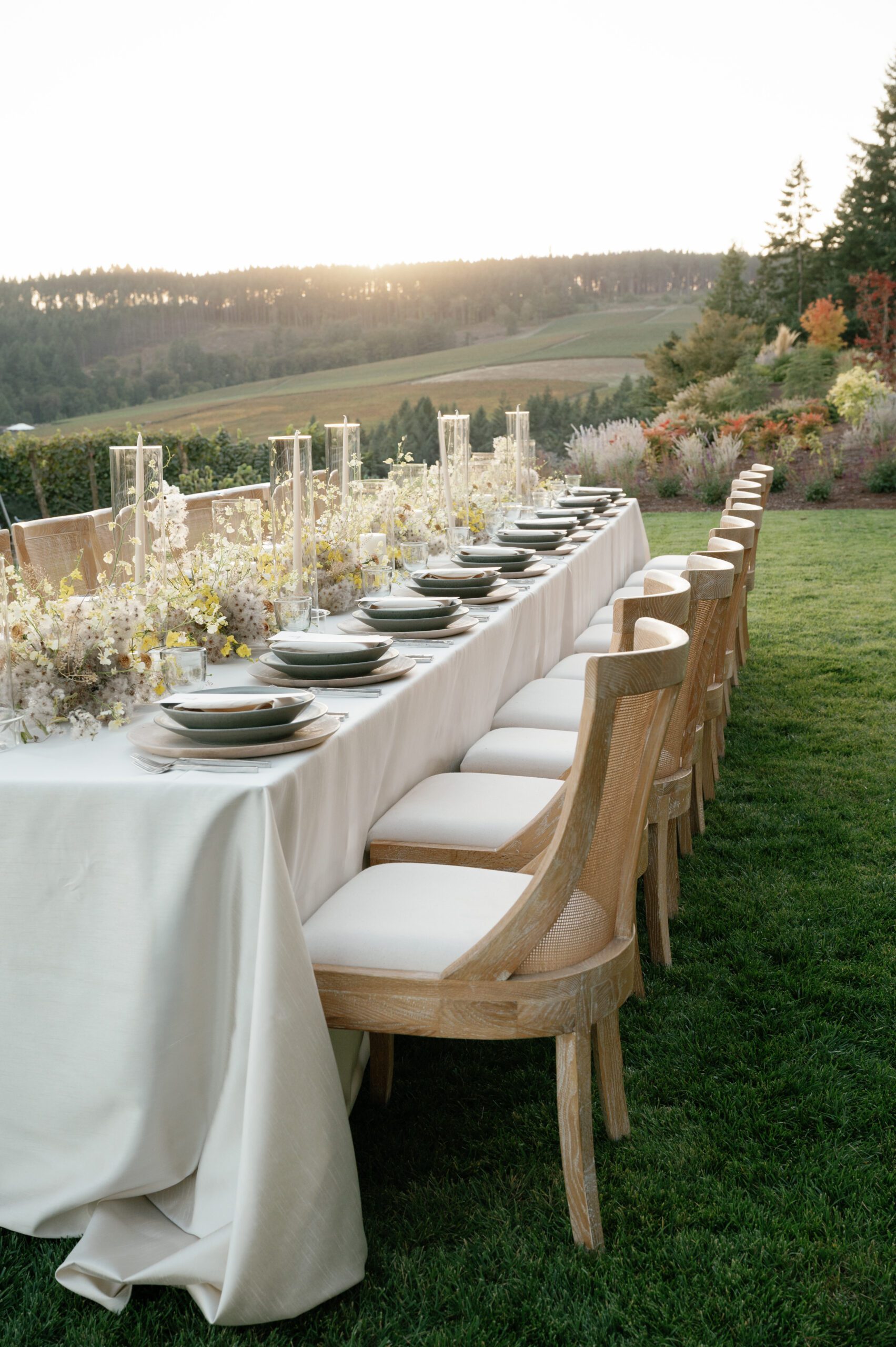 Romantic vineyard wedding 