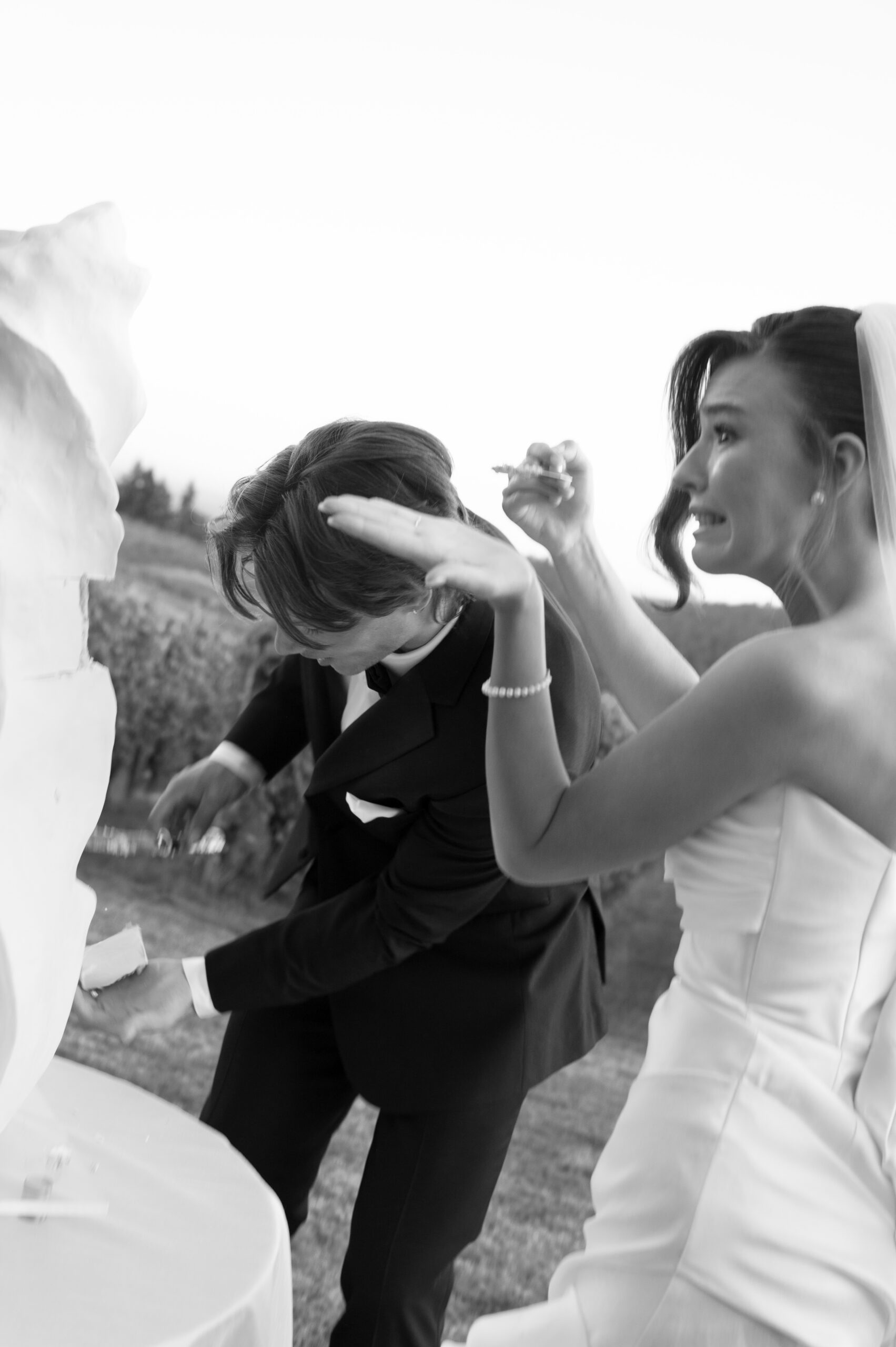 Cake cutting at LucidWild Estate vineyard